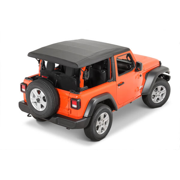 Replacement Sunrider Soft Top Deck in Black Diamond for Jeep Wrangler JL 2018-2024
