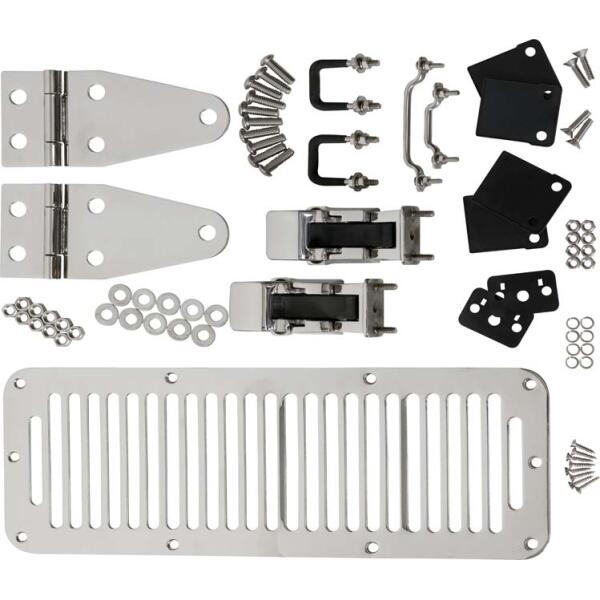 Hood Kit with TJ Style Hood Catch for Jeep CJ and YJ 1978-1995