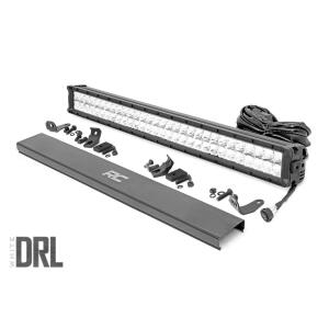 CHROME SERIES LED LIGHT | 30 INCH | DUAL ROW | WHITE DRL