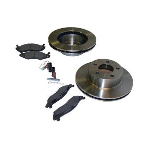 Front Disc Brake Service Kit for 87-89 Jeep Wrangler YJ and 84-89 Cherokee XJ and Comanche MJ with 4WD