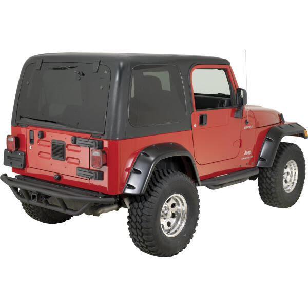 RRC Rear Bumper with 2" Receiver Hitch for Jeep Wrangler YJ and TJ 1987-2006 - Image 4