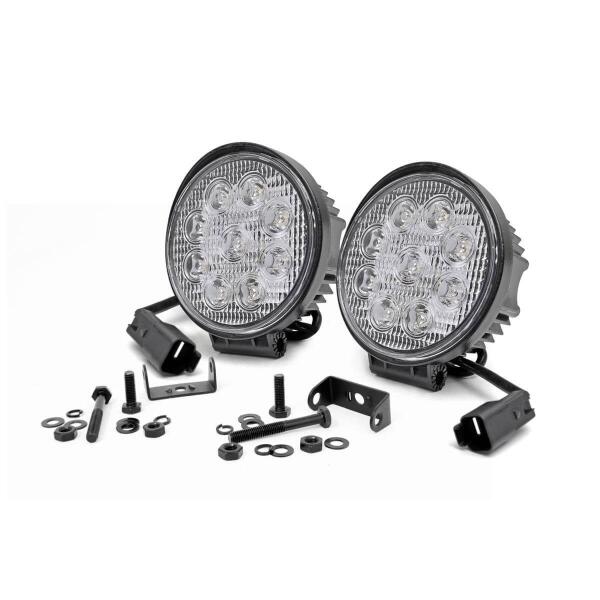 4" LED ROUND LIGHTS - PAIR