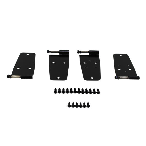 Hardtop Full Door Hinge Set - Black Powder Coated Stainless (4-Pieces) For 87-93 Jeep CJ, 76-86 Jeep Wrangler YJ