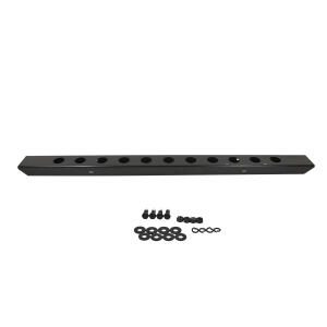 54" Front Bumper With Holes in Black Powder Coated Stainless Steel for 1945-1986 Jeep CJ Vehicles