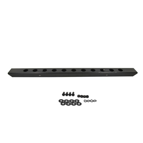 54" Front Bumper With Holes in Black Powder Coated Stainless Steel for 1945-1986 Jeep CJ Vehicles