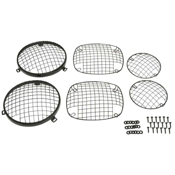 Stainless Steel Wire Mesh Stone Guard Set for 76-86 Jeep CJ-5, CJ-7 and CJ-8 Scrambler