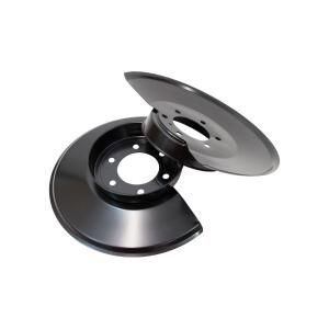 Disc Brake Dust Cover For 1976-1978 Jeep CJ Black Powdercoat Stainless - Pair