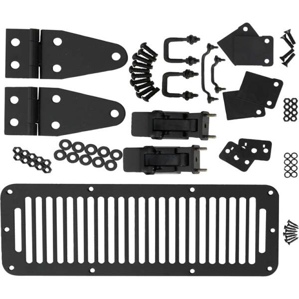Hood Kit with TJ Style Hood Catch for Jeep CJ and YJ 1978-1995