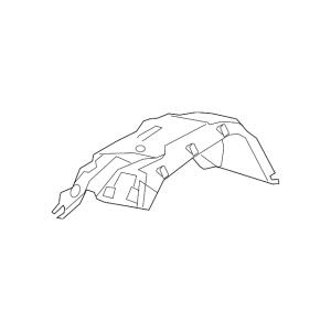Front Inner Fender Liner for Passenger Side on Jeep Gladiator JT 2020-2024