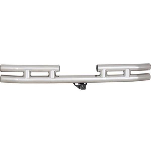 REAR TUBULAR BUMPER W/ HITCH YJ/TJ 87-06 STAINLESS STEEL