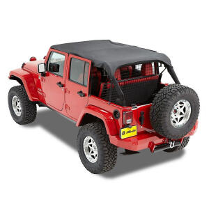 Header Safari Bikini Top for 10-18 Jeep Wrangler Unlimited JK 4 Door