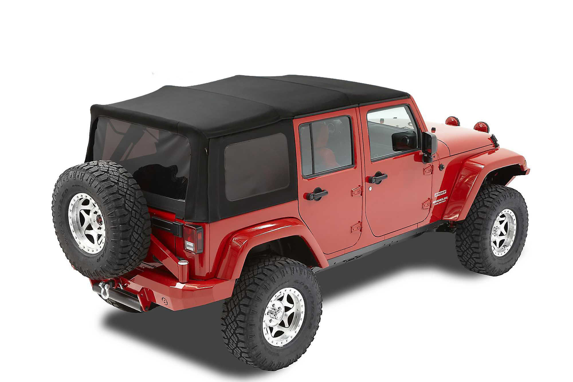 twill replace-a-top soft top with tinted windows without doors in black