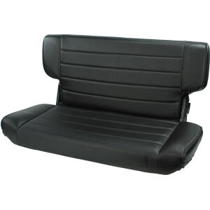 Fold and Tumble Black Denim Vinyl Rear Seat for 1997-2002 Jeep TJ