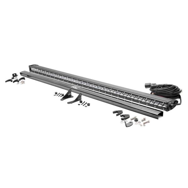 LED Light Kit Cowl Mount 50" Chrome Single Row for Jeep Wrangler JL 2018-2023
