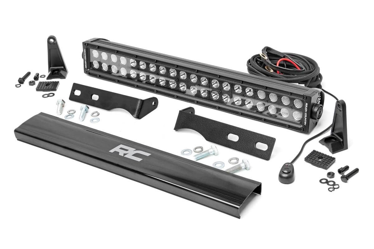 led light kit bumper mount 20 black dual row