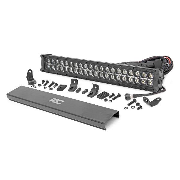 20" Black Series LED Light Dual Row White DRL