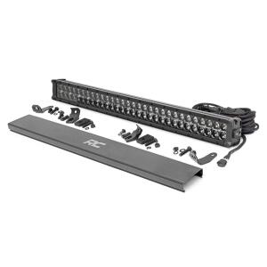 30 Inch CREE LED Light Bar Dual Row Black Series w/Cool White DRL