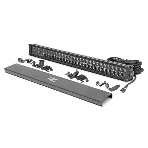 30 Inch CREE LED Light Bar Dual Row Black Series w/Cool White DRL