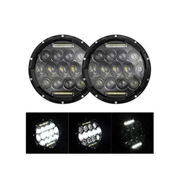 Jeep Headlights 7 Inch Round LED for 75-86 Jeep CJ