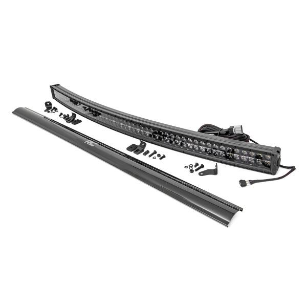 54-INCH CURVED CREE LED LIGHT BAR - (DUAL ROW | BLACK SERIES W/ COOL WHITE DRL))