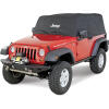 jeep logo cab cover black
