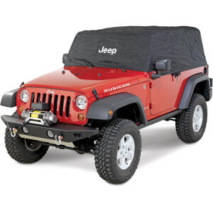jeep logo cab cover black