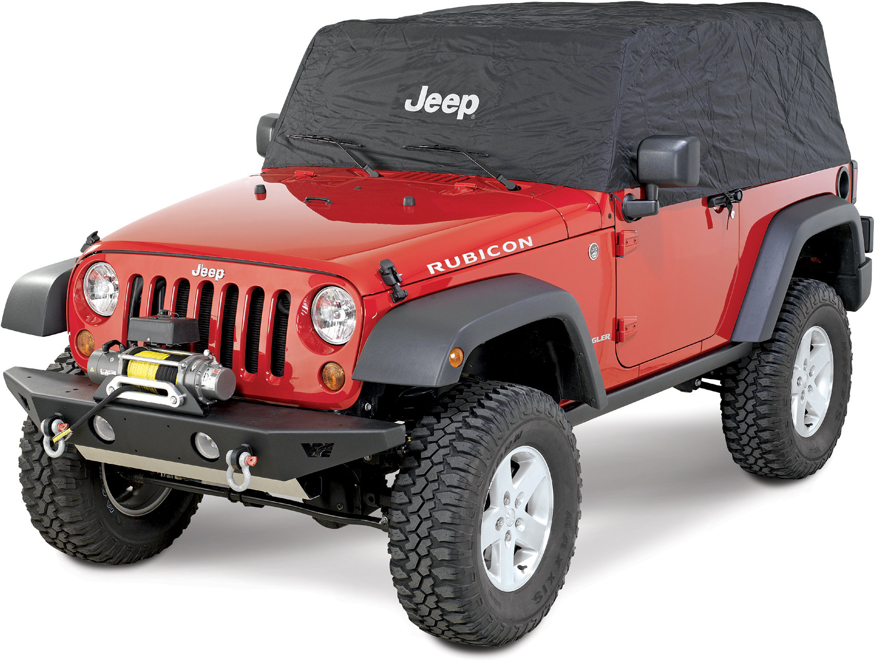 jeep logo cab cover black