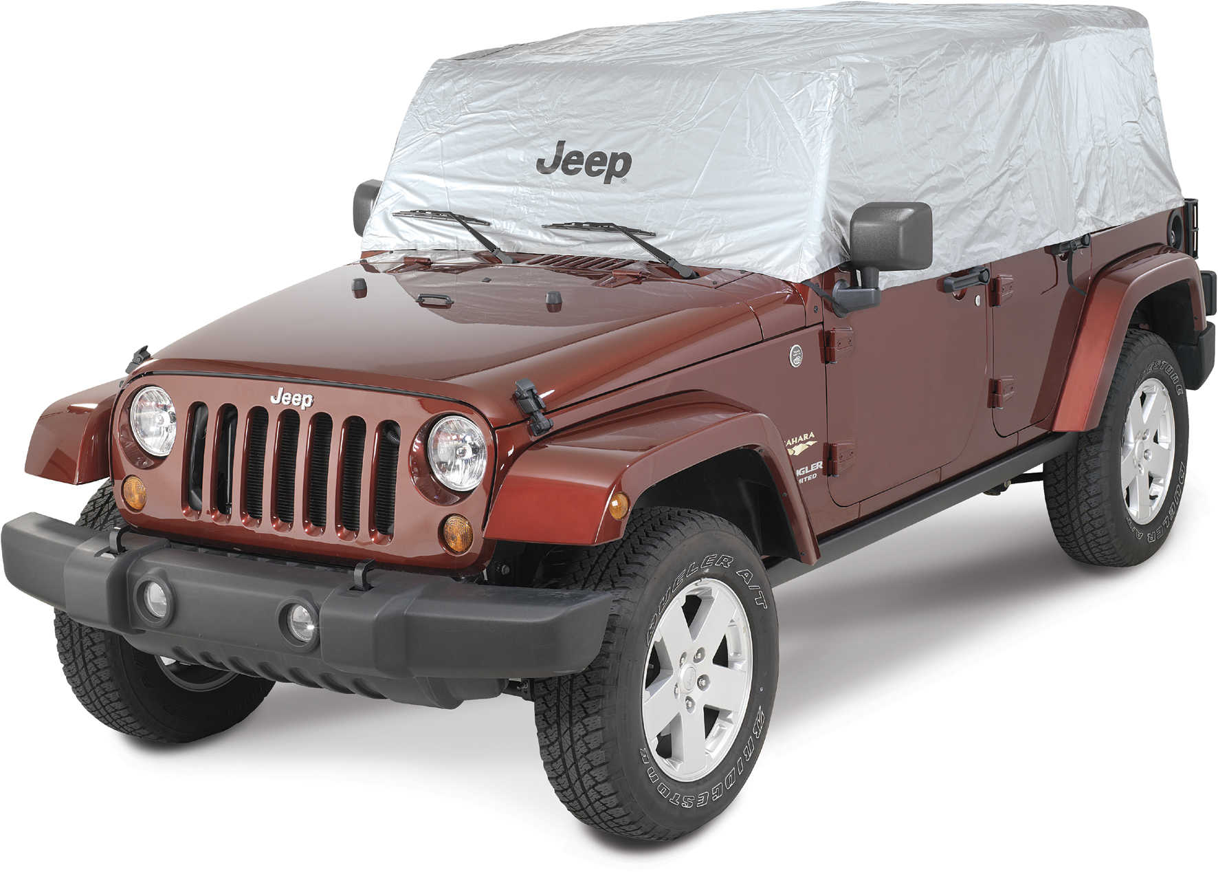 jeep logo cab cover silver