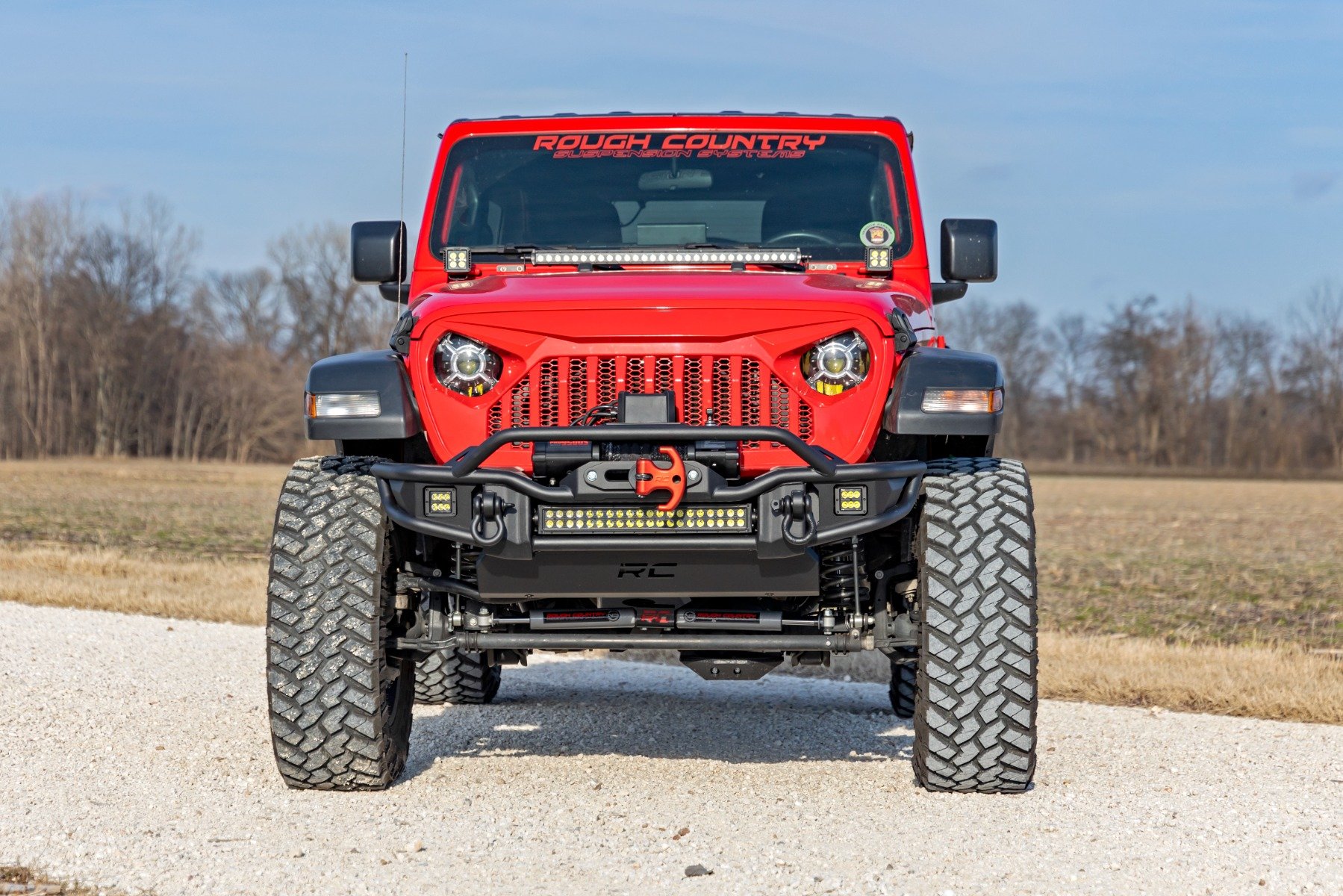 Rough Country 3.5 Inch Lift Kit C/A Drop FR D/S Vertex Jeep Wrangler Unlimited 2024 - Image 4