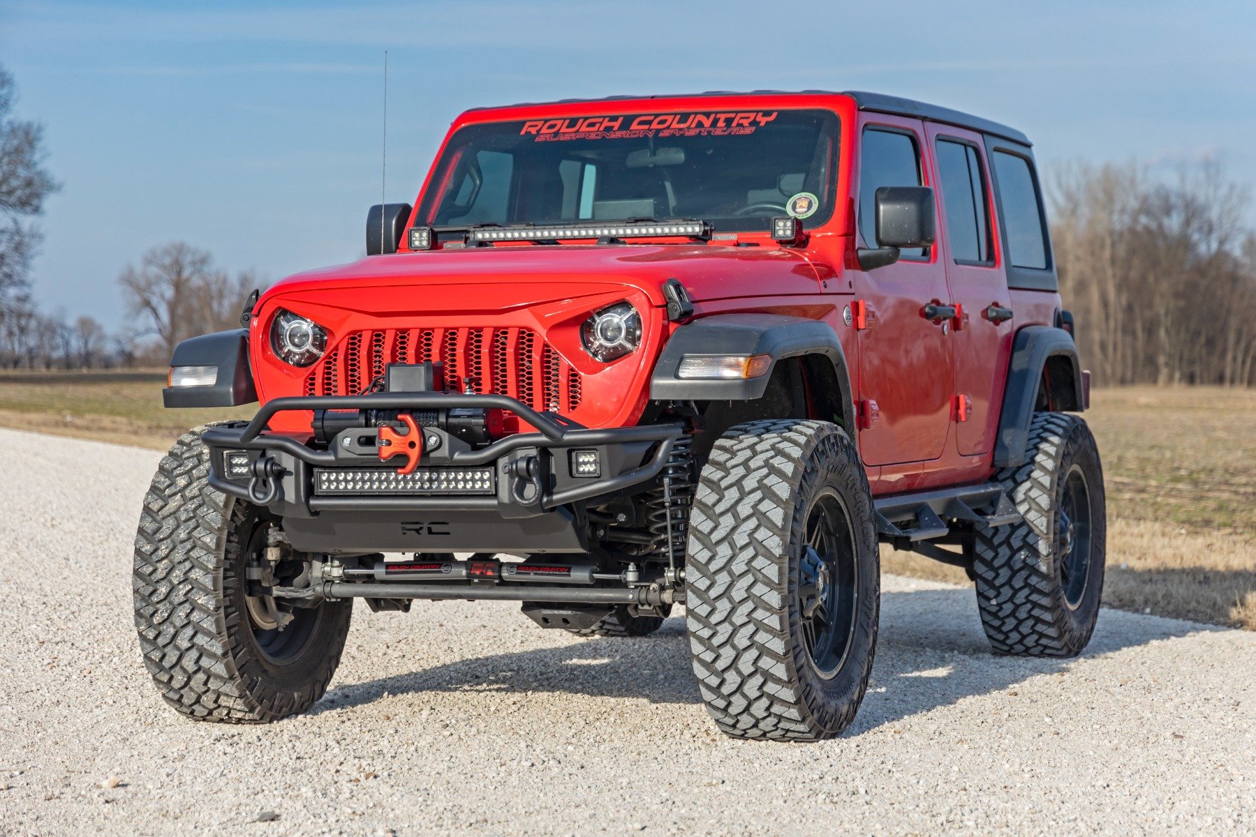 Rough Country 3.5 Inch Lift Kit C/A Drop FR D/S Vertex Jeep Wrangler Unlimited 2024 - Image 5