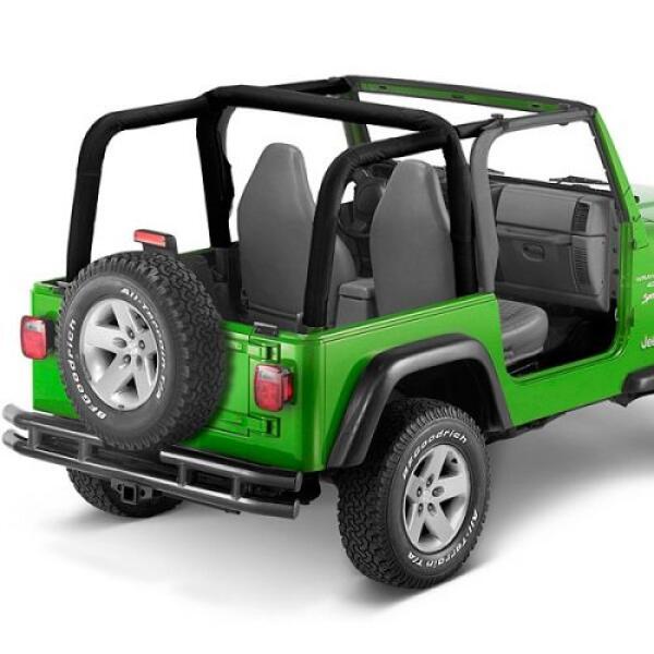 Sports Bar Cover Black Denim  1997-2002 Jeep Wrangler TJ
