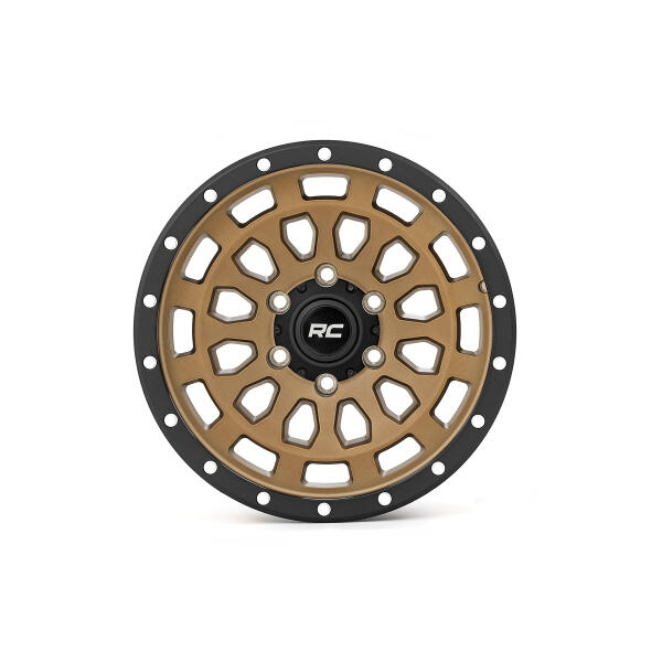 Rough Country 87 Series Wheel Simulated Beadlock Bronze/Black17x8.55x4.5+0mm - Image 2