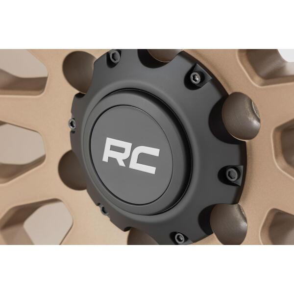 Rough Country 87 Series Wheel Simulated Beadlock Bronze/Black17x8.55x5+0mm - Image 4