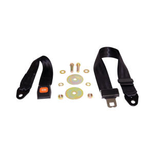 Seat Belt For 76-86 Jeep CJ ; Black; 60", 87-95 Jeep Wrangler YJ