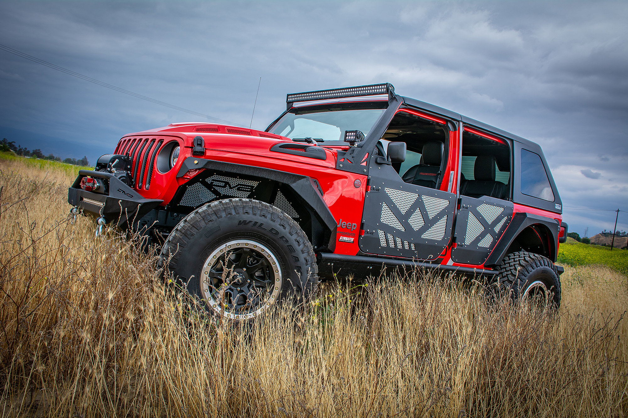 Aluminum Half Doors with Screens Rear Pair for Jeep Wrangler JL Unlimited and Gladiator JT 2018-2025 - Image 5