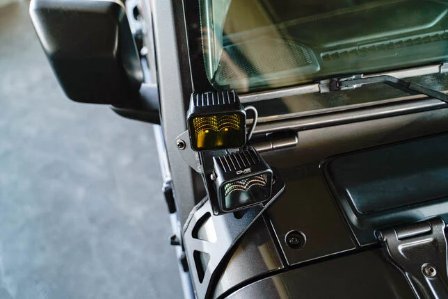 A-Pillar Dual Light Pod Mounts for Jeep Wrangler JL and Gladiator JT 2018-2025 - Image 8