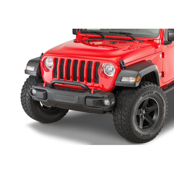Grille and Winch Guard for Jeep Wrangler JL Unlimited and Gladiator JT 2018-2025 with Factory Steel Bumper