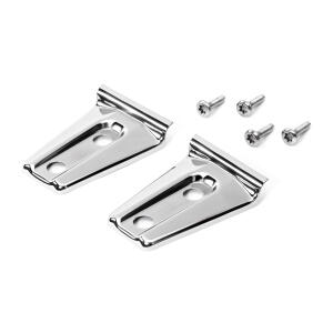 Hood Hinge Overlays in Polished Stainless Steel for Jeep Wrangler JK 2007-2018