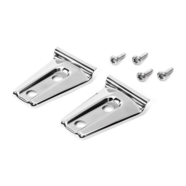 Hood Hinge Overlays in Polished Stainless Steel for Jeep Wrangler JK 2007-2018