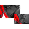 All-Weather Front and Rear Floor Liner Set with Red Jeep Logo for Jeep Wrangler JL Unlimited 2021-2024 4XE
