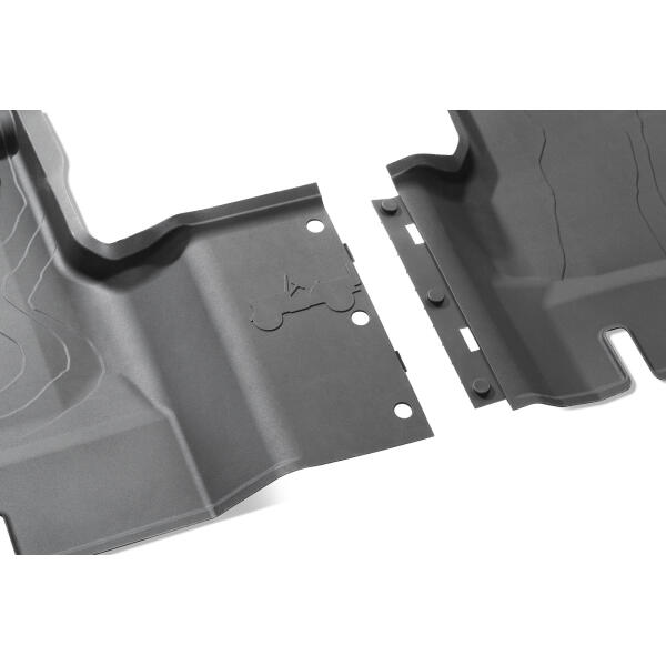 All-Weather Front and Rear Floor Liner Set with Black Jeep Logo for Jeep Wrangler JL Unlimited 2018-2024 - Image 7