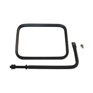 Black Safari Mirror for 76-23 Jeep CJ, Wrangler YJ, TJ, JK, JL and Gladiator JT