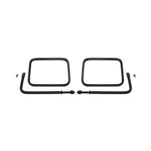 Safari Mirrors in Black for 76-18 Jeep CJ and Wrangler YJ, TJ, JK and Unlimited