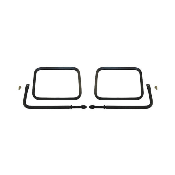 Safari Mirrors in Black for 76-18 Jeep CJ and Wrangler YJ, TJ, JK and Unlimited