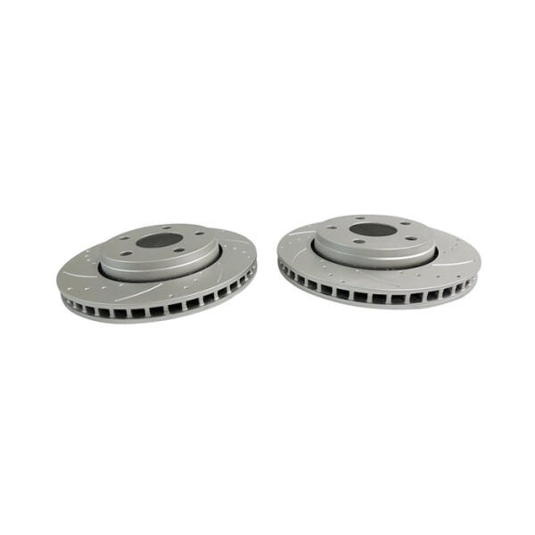 Drilled and Slotted Rotor Set for Front on Jeep JK 07-18