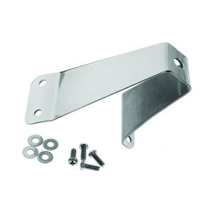 spare tire stopper in polished stainless steel