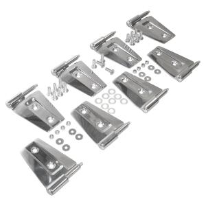 Stainless Steel Door Hinge Set for Jeep Wrangler JK 2007-2018 Unlimited
