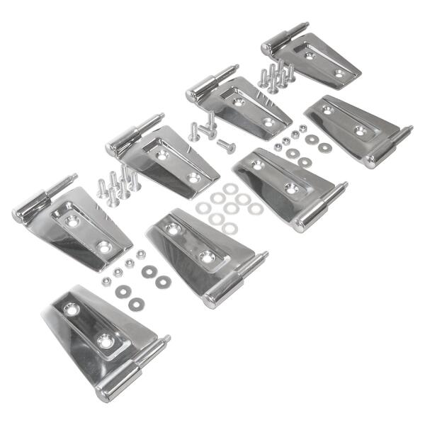 Stainless Steel Door Hinge Set for Jeep Wrangler JK 2007-2018 Unlimited