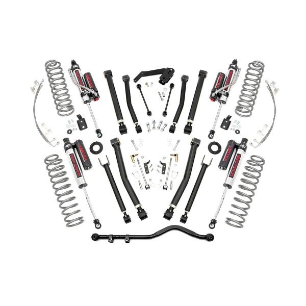 4in X-Series Suspension Lift Kit with Vertex Reservoir Shocks for Jeep Wrangler JK 2007-2018