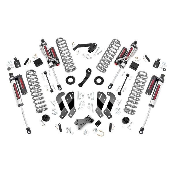 3.5in Suspension Lift Kit with Control Arm Drop with Vertex Reservoir Shocks for Jeep Wrangler JK 2007-2018